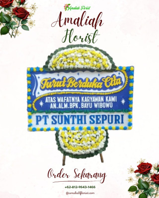 Papan Bunga Duka di Cipinang Cempedak
