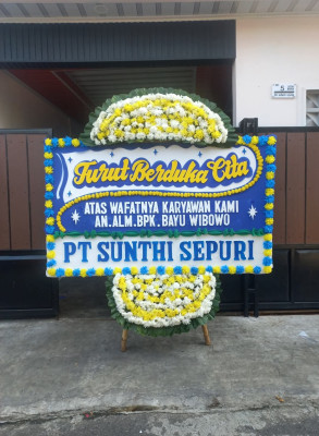 Papan Bunga Duka di Cipinang Cempedak